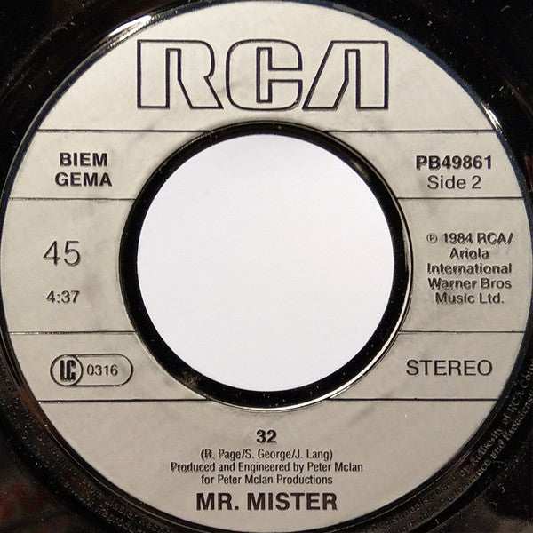 Mr. Mister : Is It Love (7",45 RPM,Single)