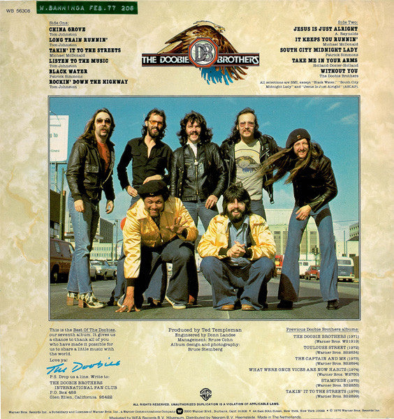 Doobie Brothers, The : Best Of The Doobies (LP,Compilation)