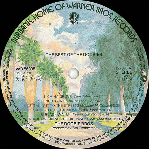 Doobie Brothers, The : Best Of The Doobies (LP,Compilation)