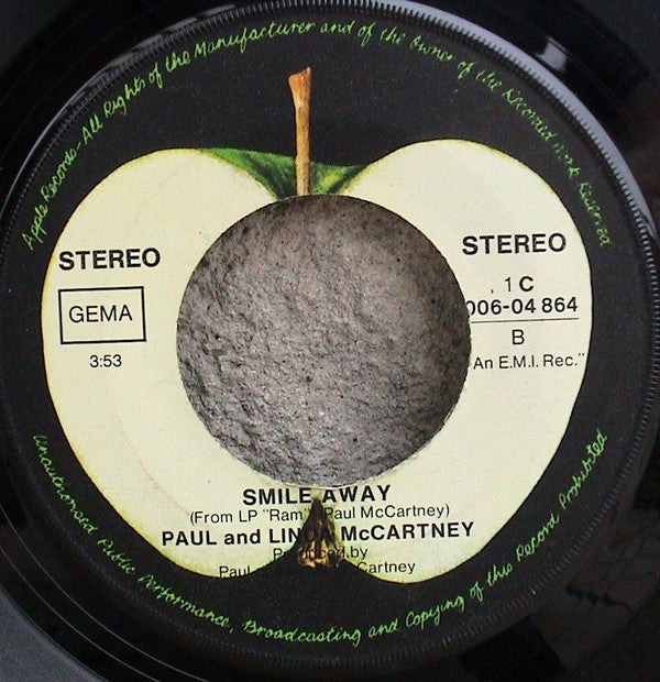 Paul & Linda McCartney : Eat At Home / Smile Away (7",Single,45 RPM)