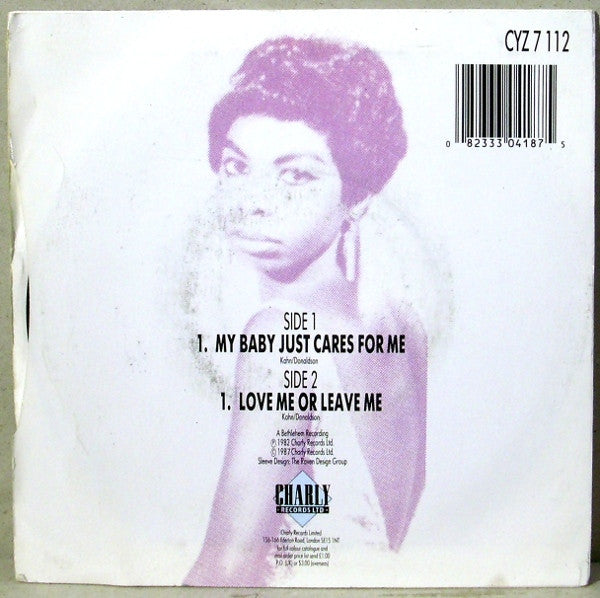 Nina Simone : My Baby Just Cares For Me (7",45 RPM,Single)