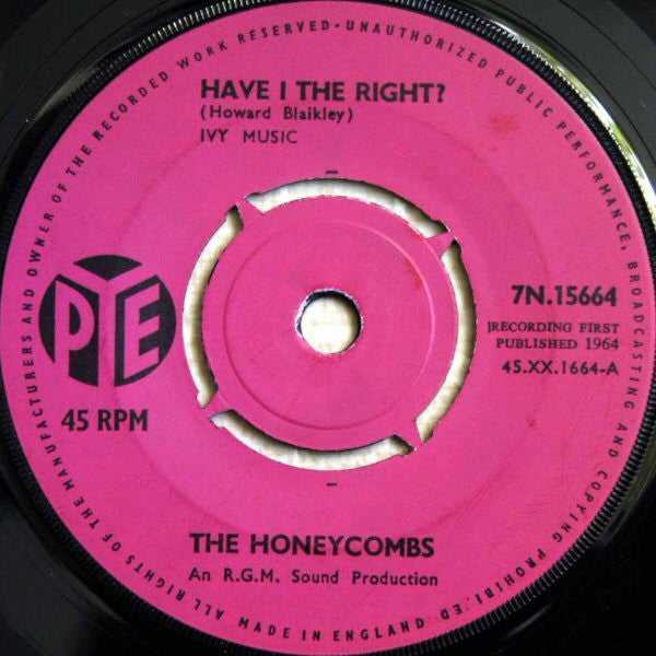 Honeycombs, The : Have I The Right? (7",45 RPM,Single)