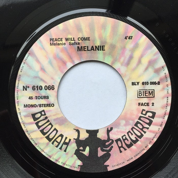 Melanie (2) : Stop ! I Don't Wanna' Hear It Anymore  /  Peace Will Come (7",45 RPM,Single,Stereo,Mono)