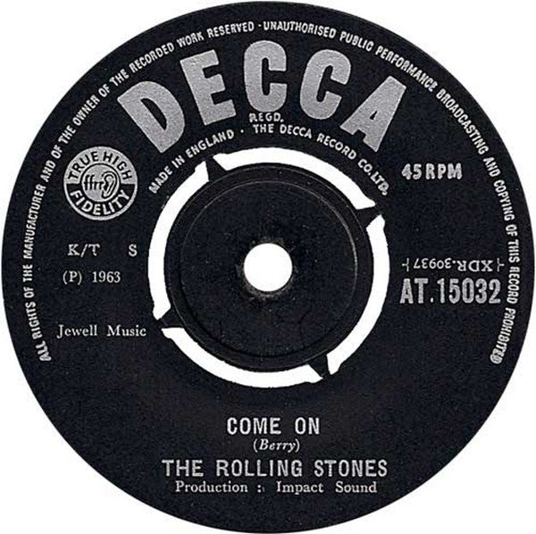 Rolling Stones, The : Tell Me / Come On (7",45 RPM,Mono)