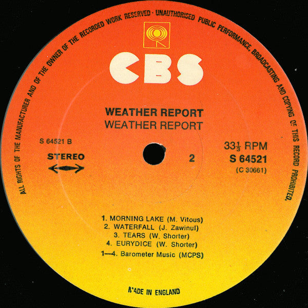 Weather Report : Weather Report (LP, Album, RP)