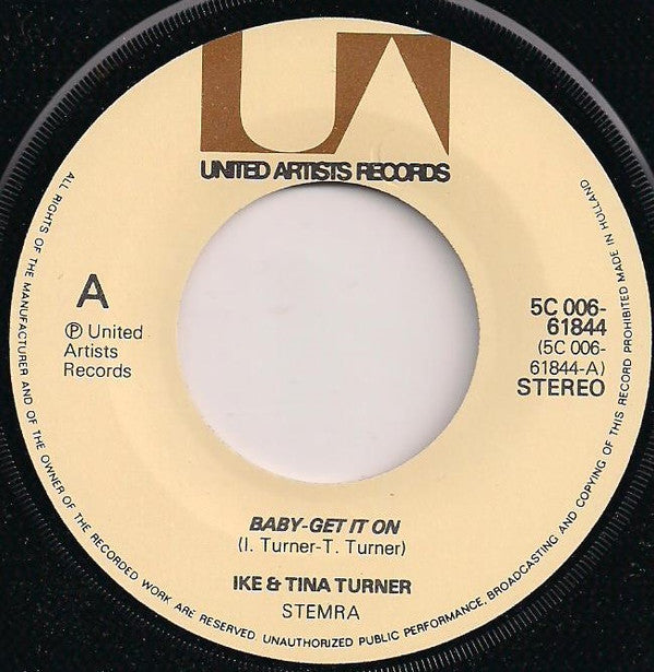 Ike & Tina Turner : Baby - Get It On (7",45 RPM,Single)