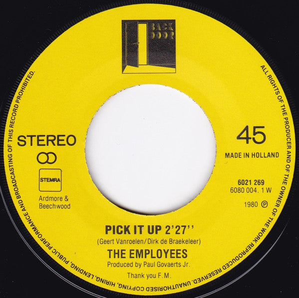 Employees, The : Pick It Up (7",45 RPM)