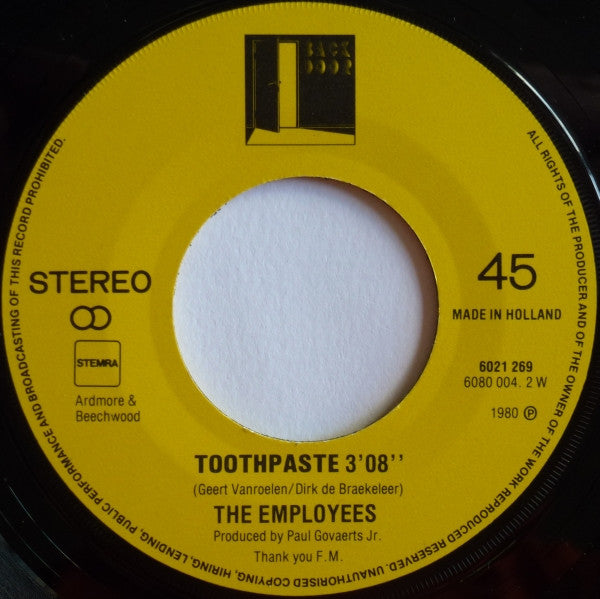 Employees, The : Pick It Up (7",45 RPM)