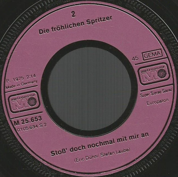 Die Fröhlichen Spritzer : Das Ganze Scheißhaus Steht In Flammen (7",45 RPM,Single)