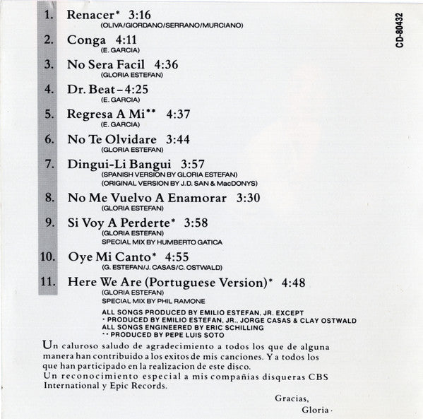 Gloria Estefan : Exitos De Gloria Estefan (Compilation,Repress)