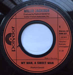 Millie Jackson : My Man A Sweet Man (7")