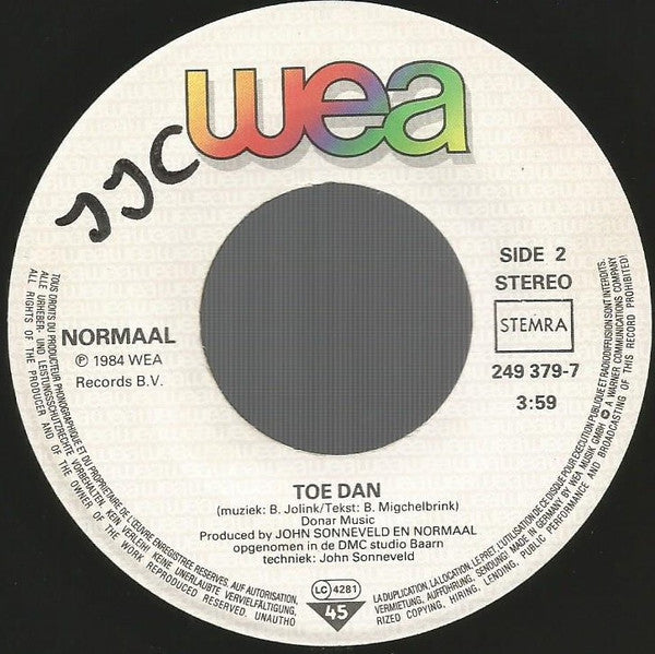 Normaal : De Klok Op... Rock (7")