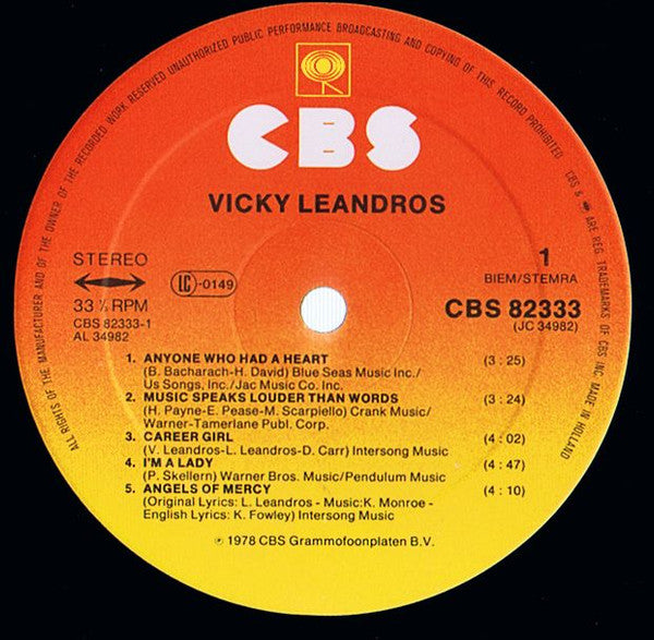 Vicky Leandros : Vicky Leandros (LP,Album)