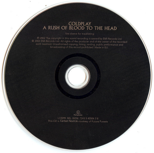 Coldplay : A Rush Of Blood To The Head (Album)