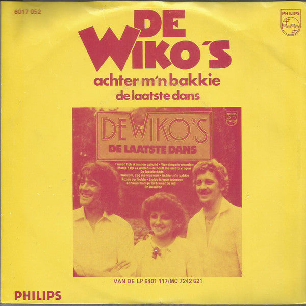 De Wiko's : Achter M'n Bakkie (7",45 RPM,Single,Stereo)