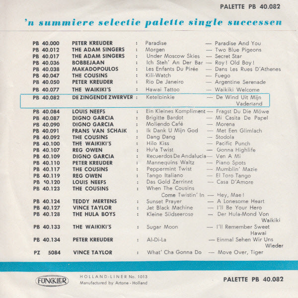 De Zingende Zwerver (2) : Ketelbinkie (7",Single,45 RPM)