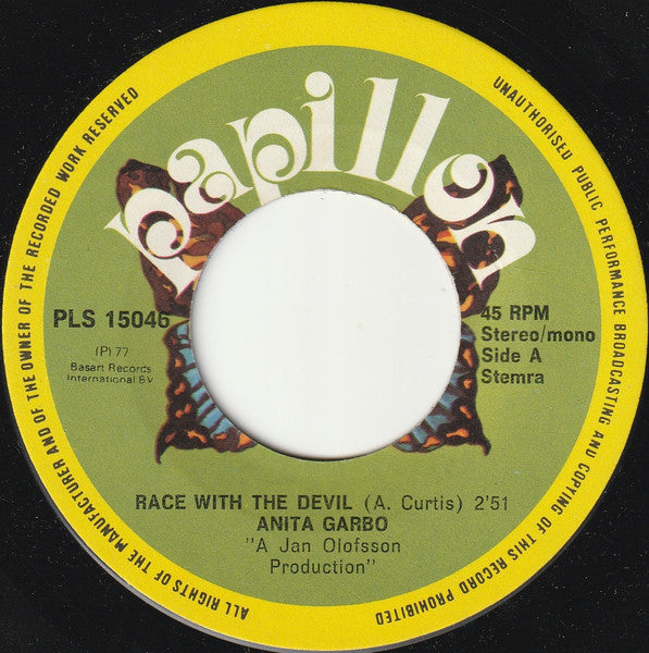 Anita Garbo : Race With The Devil (7",45 RPM,Single,Stereo)