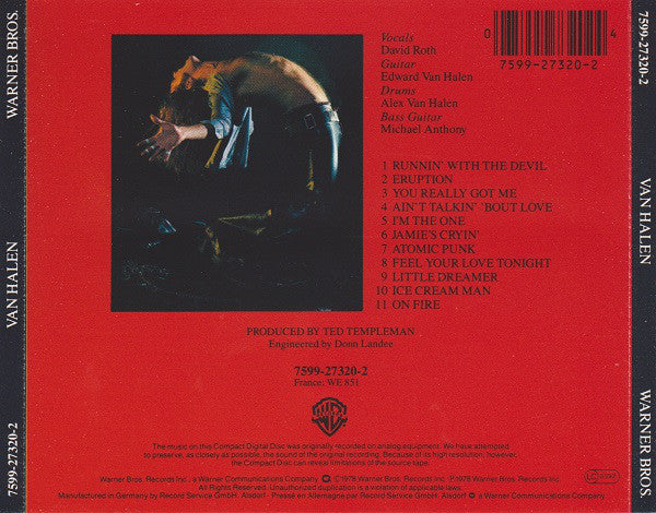 Van Halen : Van Halen (CD, Album, RE)