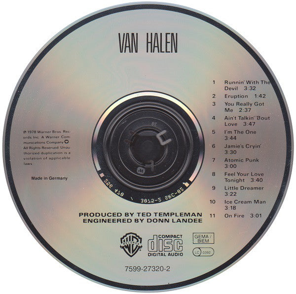 Van Halen : Van Halen (CD, Album, RE)