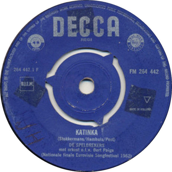 De Spelbrekers : Katinka (7",45 RPM)