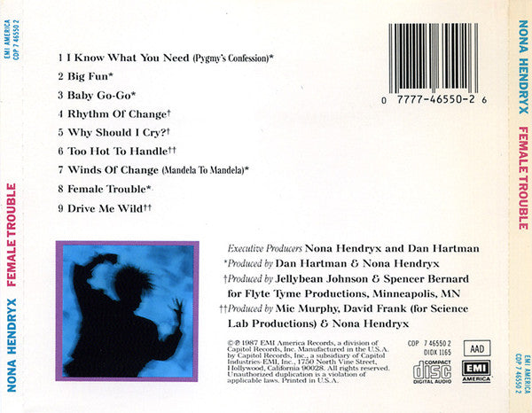 Nona Hendryx : Female Trouble (Album)