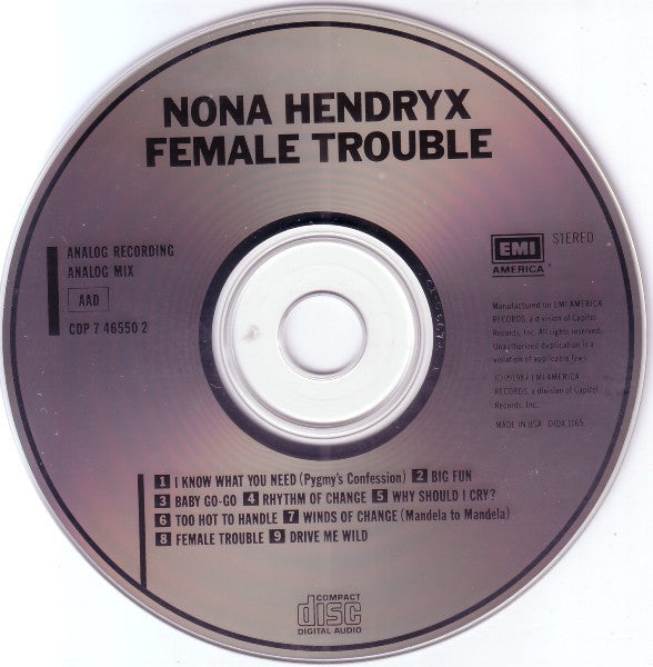 Nona Hendryx : Female Trouble (Album)