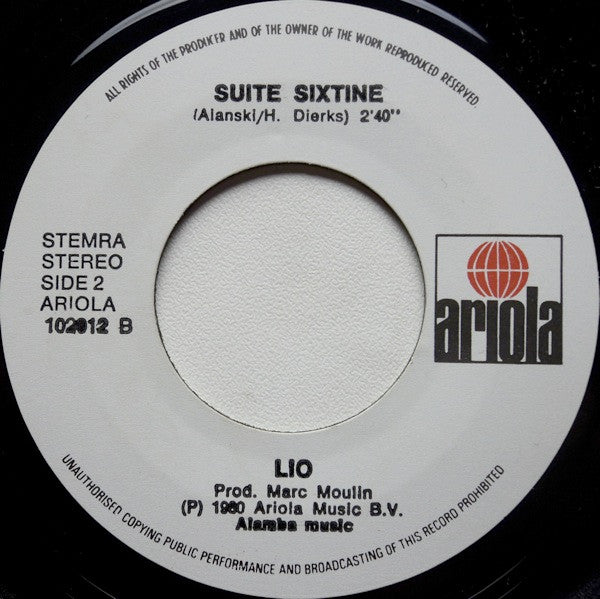 Lio : Sage Comme Une Image (7",45 RPM,Single)