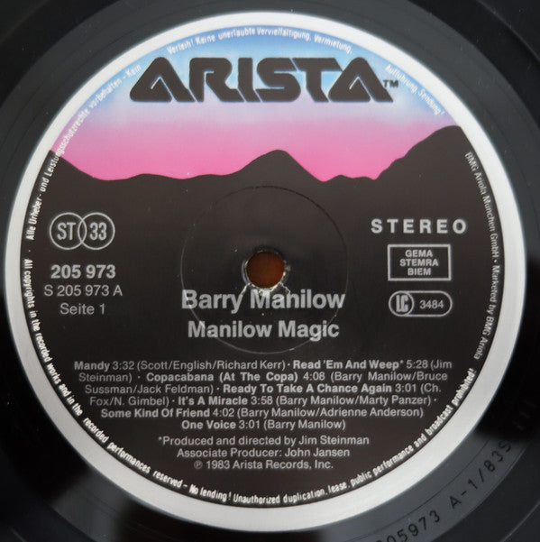 Barry Manilow : Manilow Magic (LP,Compilation,Reissue)