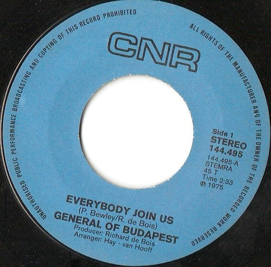 General (2) : Everybody Join Us (7",45 RPM,Single)