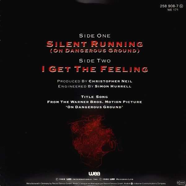 Mike & The Mechanics : Silent Running (On Dangerous Ground) (7",Single,45 RPM)