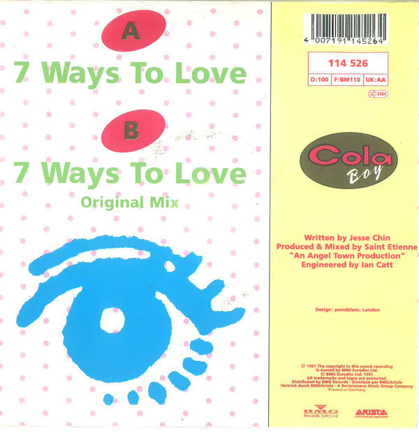Cola Boy : 7 Ways To Love (7",45 RPM,Single,Stereo)