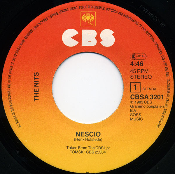 Nits, The : Nescio (7",45 RPM,Single)