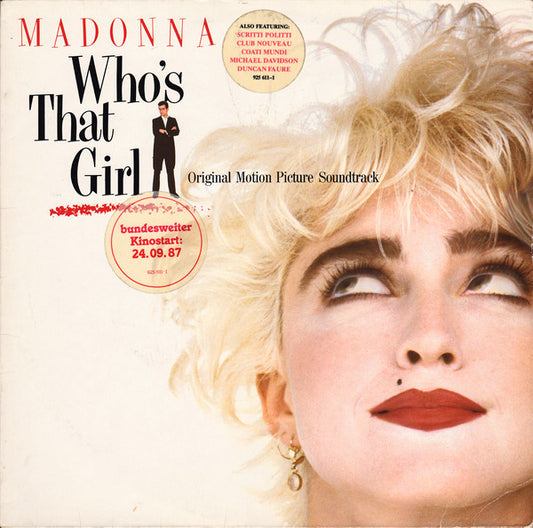 Madonna : Who's That Girl (Original Motion Picture Soundtrack) (LP,Album,Stereo)