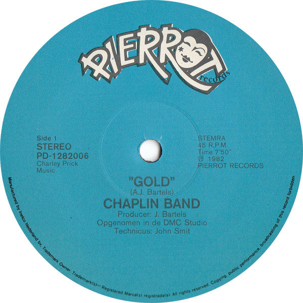 Chaplin Band, The : Gold (12",45 RPM)