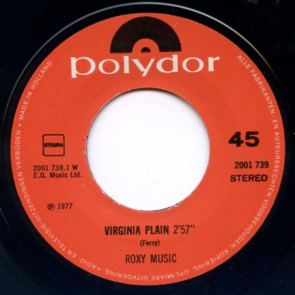 Roxy Music : Virginia Plain / Pyjamarama (7",45 RPM,Single)
