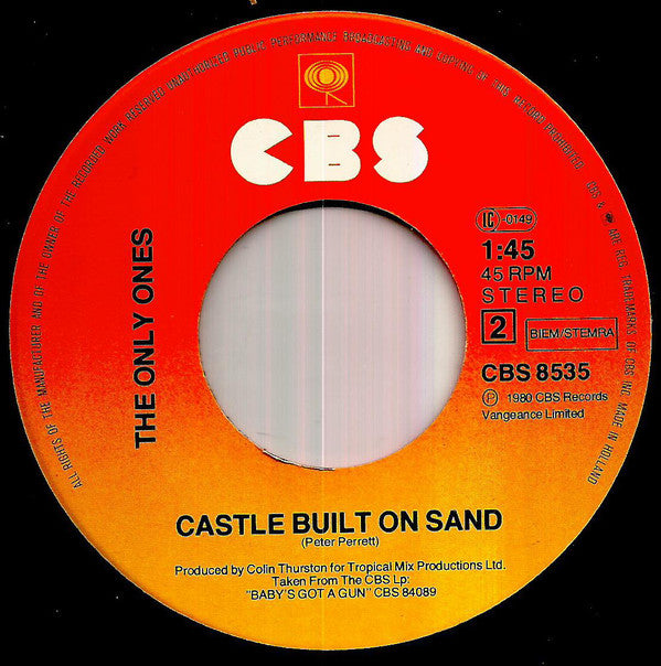 Only Ones, The : Fools (7",Single,45 RPM)