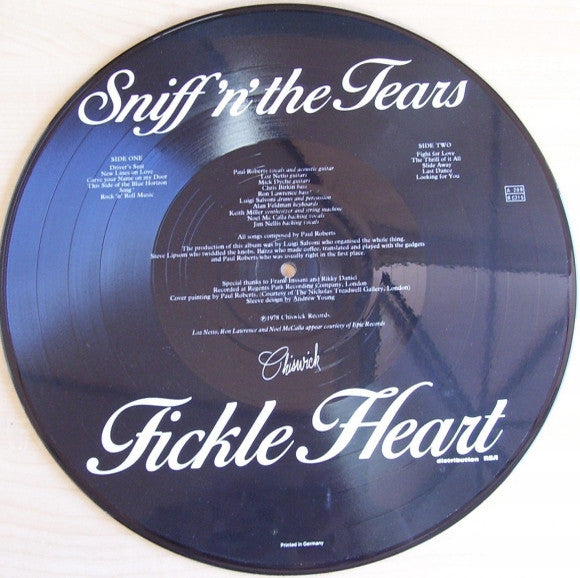 Sniff 'n' the Tears : Fickle Heart (LP,Album,Picture Disc,Stereo)