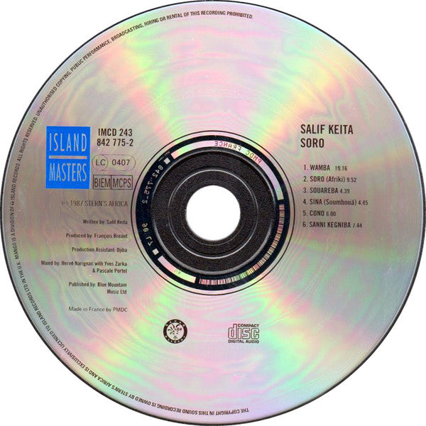 Salif Keita : Soro (Album,Reissue,Repress)