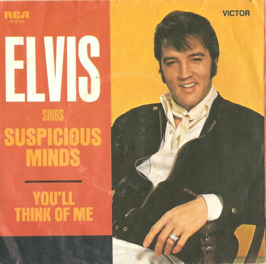 Elvis Presley : Suspicious Minds (7",45 RPM,Single)