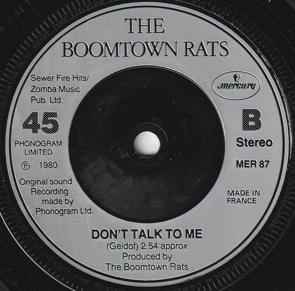 Boomtown Rats, The : Never In A Million Years (7",45 RPM,Single)