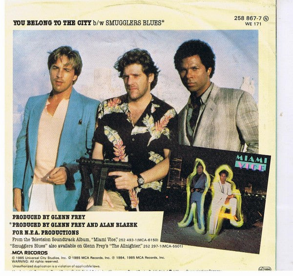 Glenn Frey : You Belong To The City (7",45 RPM,Single)
