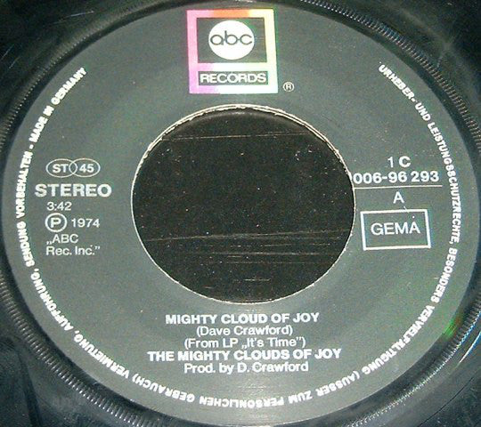 Mighty Clouds Of Joy, The : Mighty Cloud Of Joy (7",Single,45 RPM)