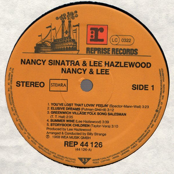Nancy Sinatra & Lee Hazlewood : Nancy & Lee (LP, Album, RE)