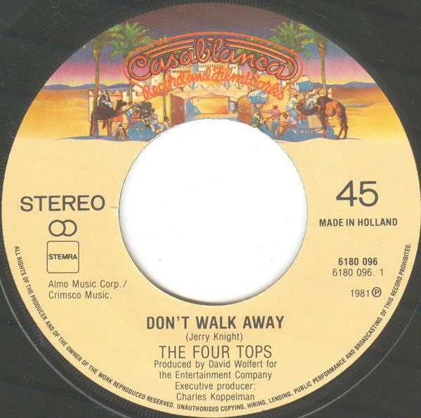 Four Tops : Don't Walk Away (7",45 RPM,Single)