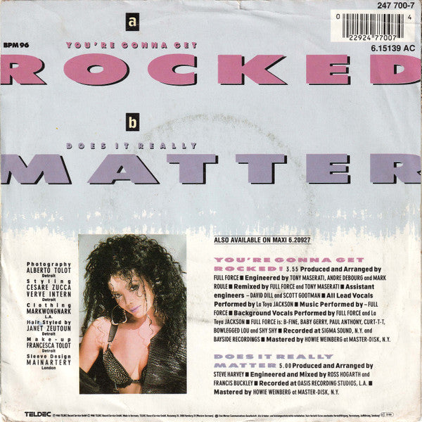 La Toya Jackson : You're Gonna Get Rocked  (7",45 RPM,Single)