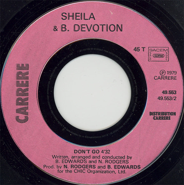 Sheila & B. Devotion : Spacer (7",45 RPM,Single)