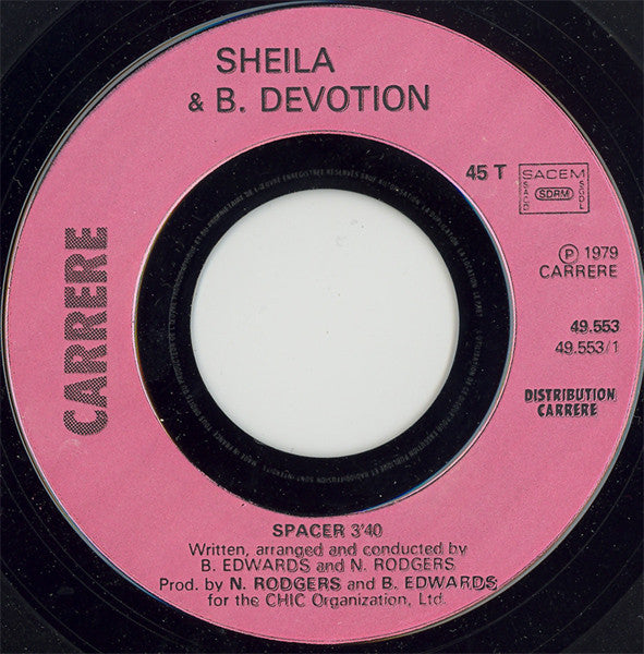 Sheila & B. Devotion : Spacer (7",45 RPM,Single)