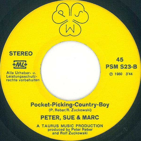 Peter, Sue & Marc : Ciao Amico (7",45 RPM,Single)