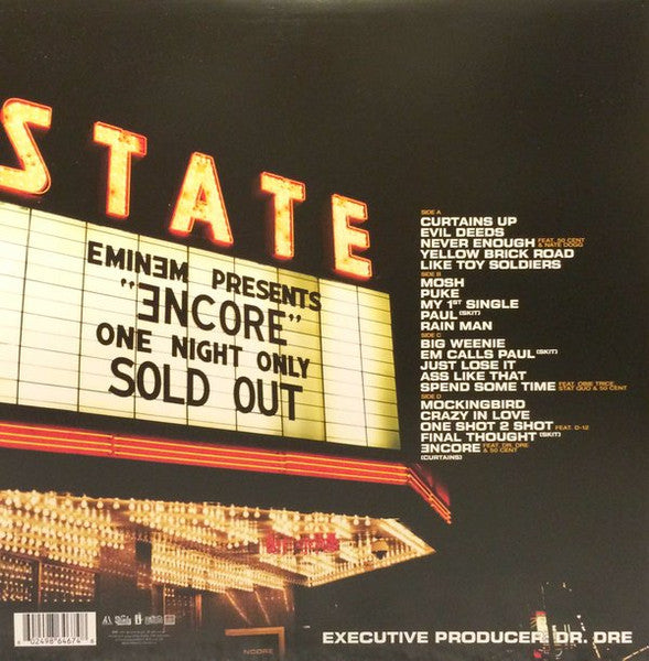 Eminem : Encore (LP,Album,Reissue)