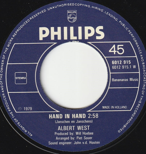 Albert West : Hand In Hand (7",45 RPM)